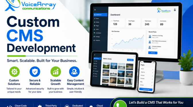 Custom CMS Development Services | VOICEARRAY
