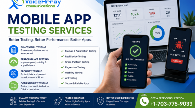 Mobile App Testing Services: Build Reliable Apps That Users Trust